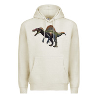 Oatmeal Heather spinosaurus Premium Hoodie - Artiststas