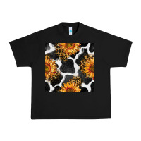 Black cowhide leopard sunflower seamless pattern Urban Heavy Tee - BundleAndBundleShop