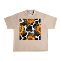 French Oak cowhide leopard sunflower seamless pattern Urban Heavy Tee - BundleAndBundleShop