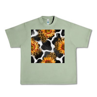 Oil Green cowhide leopard sunflower seamless pattern Urban Heavy Tee - BundleAndBundleShop