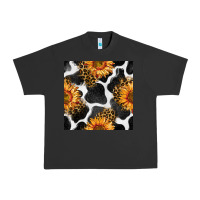 Pigment Black cowhide leopard sunflower seamless pattern Urban Heavy Tee - BundleAndBundleShop
