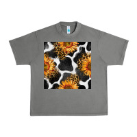 Tornado cowhide leopard sunflower seamless pattern Urban Heavy Tee - BundleAndBundleShop