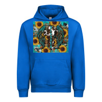 Cobalt western blessed sunflower's Urban Hoodie - RanaPortraitStore