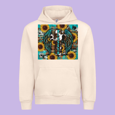 Western Blessed Sunflower's Urban Hoodie Designed By Ranaportraitstore
