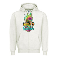 Tie Dye Pineapple, Summer Zipper Hoodie | Teevron