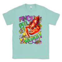 Seafoam pinch peel eat repeat mardi gras olivia Classic Tee - OliviaCreatesArt