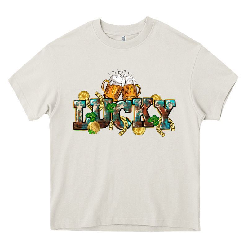 Lucky Beers St. Patrick's Day Heavy Core Tee by CowGirlArtShop | Teevron