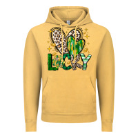 Vintage Mustard Lucky Saint Patricks Day Vintage Hoodie - CowhideDigitalArt