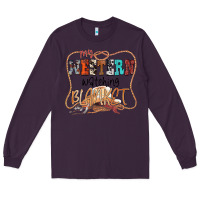 Plum My Western Watching Blanket Long Sleeve Tee - CowhideDigitalArt
