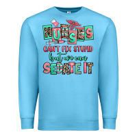 Ocean Blue nurses cant fix stupid but we can sedate it Premium Sweatshirt - RanaPortraitStore