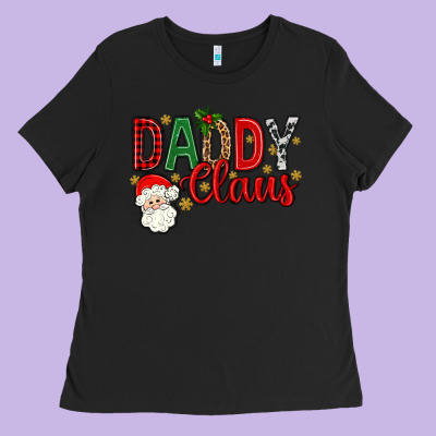 Western Daddy Claus Ladies Tee Designed By Bundleandbundleshop