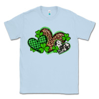 Dusty Blue st patricks day western hearts Classic Tee - Artiststas