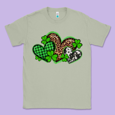 St Patricks Day Western Hearts Classic Tee Designed By Artiststas