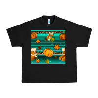 Black autumn seamless pattern Urban Heavy Tee - BundleAndBundleShop