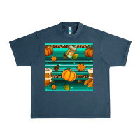Midnight Navy autumn seamless pattern Urban Heavy Tee - BundleAndBundleShop
