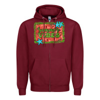 Burgundy summer vibes watermelon Zipper Hoodie - JahusDesignShop