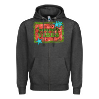 Charcoal Heather summer vibes watermelon Zipper Hoodie - JahusDesignShop