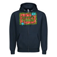 Navy summer vibes watermelon Zipper Hoodie - JahusDesignShop