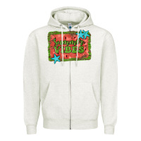 Oatmeal Heather summer vibes watermelon Zipper Hoodie - JahusDesignShop