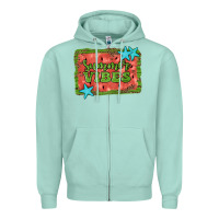 Seafoam summer vibes watermelon Zipper Hoodie - JahusDesignShop