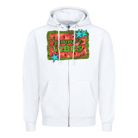 White summer vibes watermelon Zipper Hoodie - JahusDesignShop