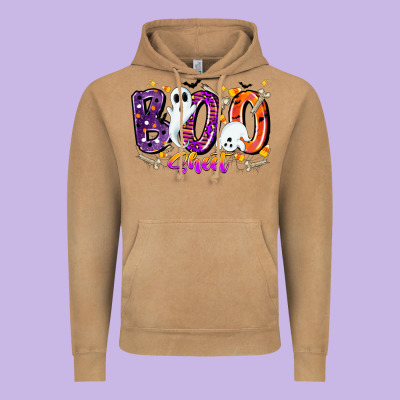 Boo Sheet Vintage Hoodie Designed By Cowhidedigitalart