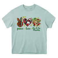 Peace Love Dia De Los Muertos Mexico Heavy Core Tee | Teevron
