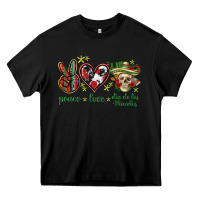 Black Peace love dia de los muertos Mexico Heavy Core Tee - HowdyJamesFarm