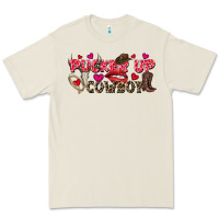 Bone Pucker Up Cowboy Valentine's Day Premium Tee - FaDigitalArtStudio