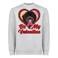 Heather Grey be my valentine Heavyweight Sweatshirt - RanaPortraitStore