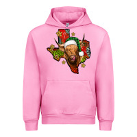 Fuchsia Pink christmas texas highland cow Urban Hoodie - Jasminsmagicworld