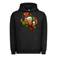 Pigment Black christmas texas highland cow Urban Hoodie - Jasminsmagicworld