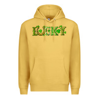 Antique Gold st. patrick's day lucky with clovers and horseshoe Premium Hoodie - RanaPortraitStore