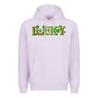 Lilac st. patrick's day lucky with clovers and horseshoe Premium Hoodie - RanaPortraitStore