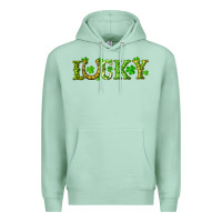 Seafoam st. patrick's day lucky with clovers and horseshoe Premium Hoodie - RanaPortraitStore