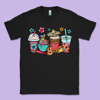 Mexico Fiesta Coffee Cups Classic Tee Designed By Oliviacreatesart