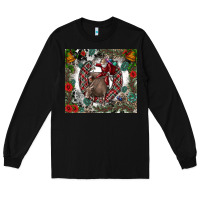 Black Rodeo Santa Long Sleeve Tee - CowhideDigitalArt
