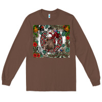 Chestnut Rodeo Santa Long Sleeve Tee - CowhideDigitalArt