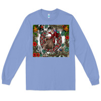 Colony Blue Rodeo Santa Long Sleeve Tee - CowhideDigitalArt