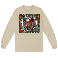 Mushroom Rodeo Santa Long Sleeve Tee - CowhideDigitalArt
