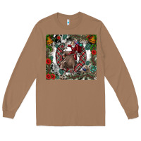 Toasted Coconut Rodeo Santa Long Sleeve Tee - CowhideDigitalArt
