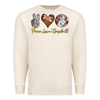 Sandshell peace love baseball Premium Sweatshirt - RanaPortraitStore