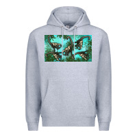 Heather Grey brachiosaurus  sippy cup Premium Hoodie - Artiststas
