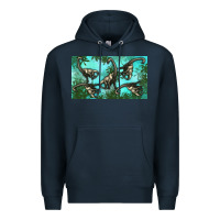 Navy brachiosaurus  sippy cup Premium Hoodie - Artiststas
