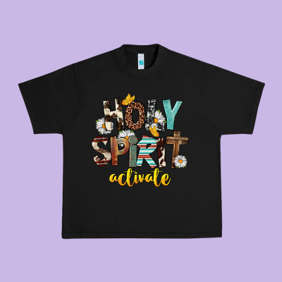 Holy Spirit Activate Urban Heavy Tee Designed By Fadigitalartstudio