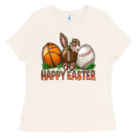 Bone Happy Easter Sports Ladies Tee - BundleAndBundleShop