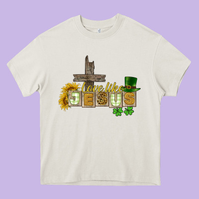Love Like Jesus St. Patrick's Heavy Core Tee Designed By Cowgirlartshop