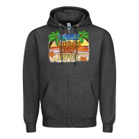 Charcoal Heather sunrise sunburn sunset repeat2 Zipper Hoodie - JahusDesignShop