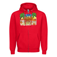 Red sunrise sunburn sunset repeat2 Zipper Hoodie - JahusDesignShop