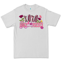 Dove Grey Xoxo hugs and kisses Valentine's Day Premium Tee - FaDigitalArtStudio